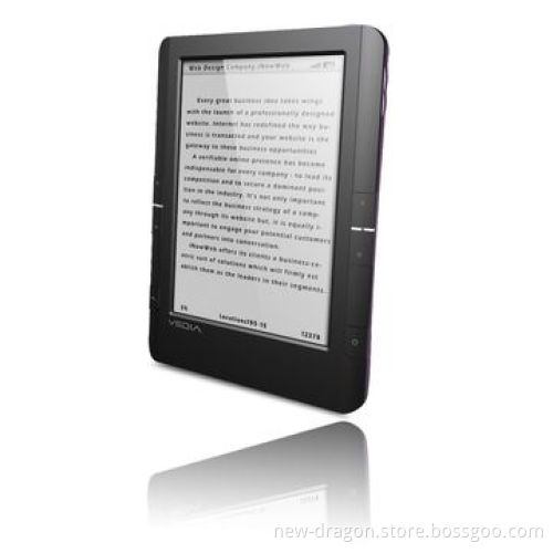 Mass production 6-inch multifunction e-ink E-book with touch, WiFi, front light, RK3026, 1,024*768p